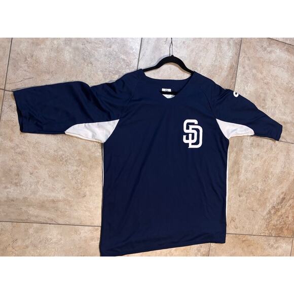 San Diego Padres Other - San Diego Padres SGA 3/4 Sleeve Jersey Blue Mens Size XL Adult Giveaway
